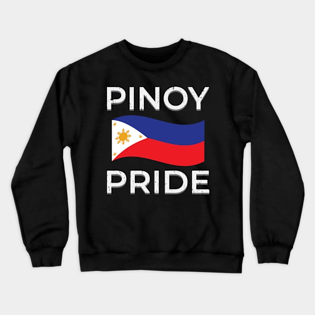 Pinoy Pride Philippine Flag Filipino American Fil-Am Love of Country Design Gift Idea Crewneck Sweatshirt by c1337s